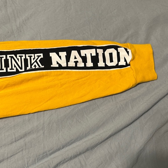 PINK Victoria's Secret Yellow Tee - Picture 6 of 8